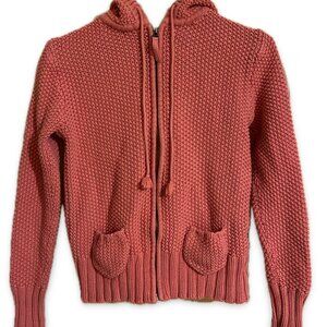 Old Navy Salmon Pink Hoodie Sweater size M (Fits like a Small) Good Condition